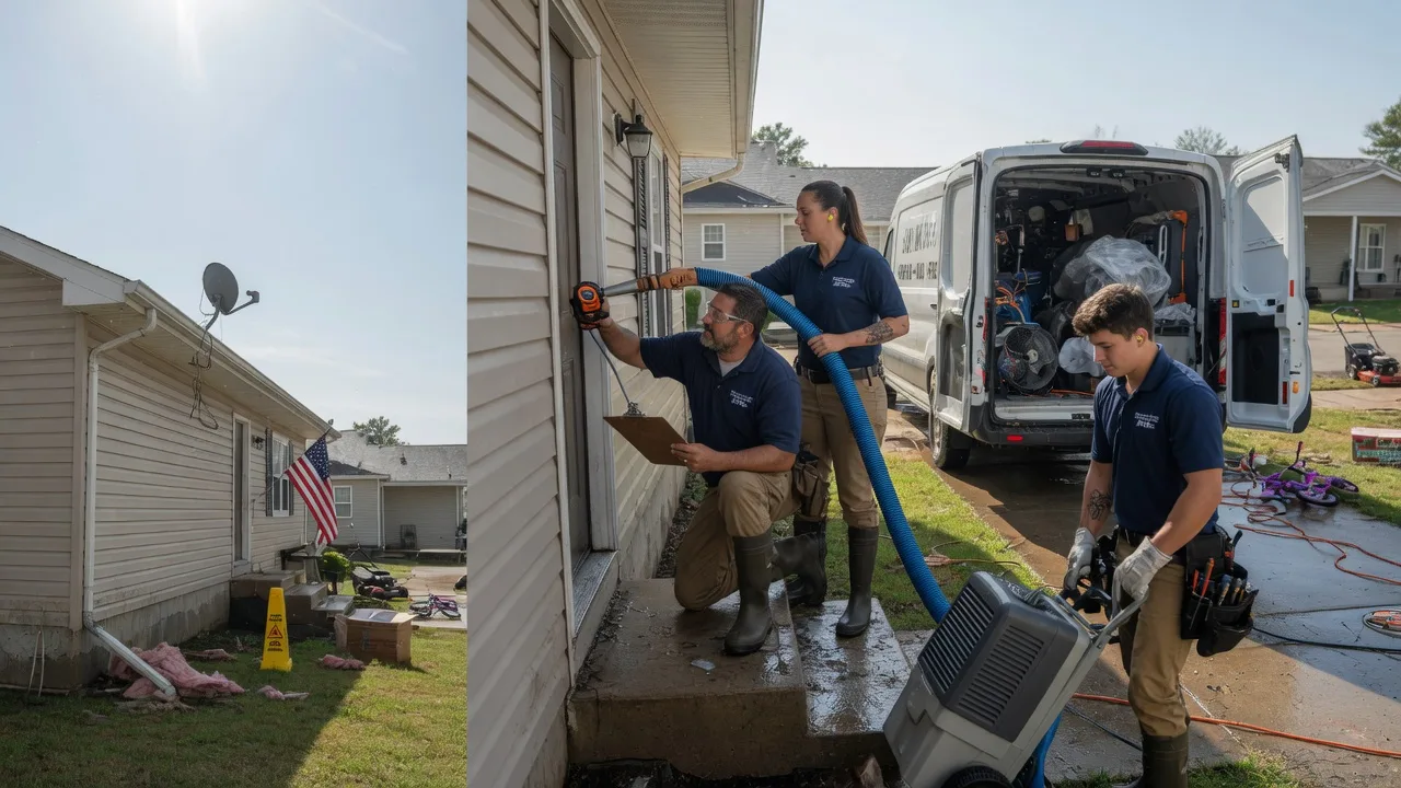 Ceiling Water Damage Restoration in Galesburg, KS near me